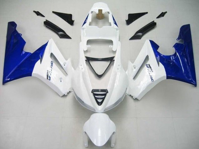 Carenado Moto Triumph Daytona 675 Triple 2009-2012 - Blanco Azul Asequibles