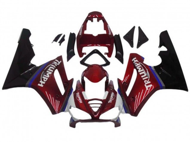 Carenados Moto Triumph Daytona 675 Triple 2009-2012 - Rojo Azul Negro Brillante Asequibles