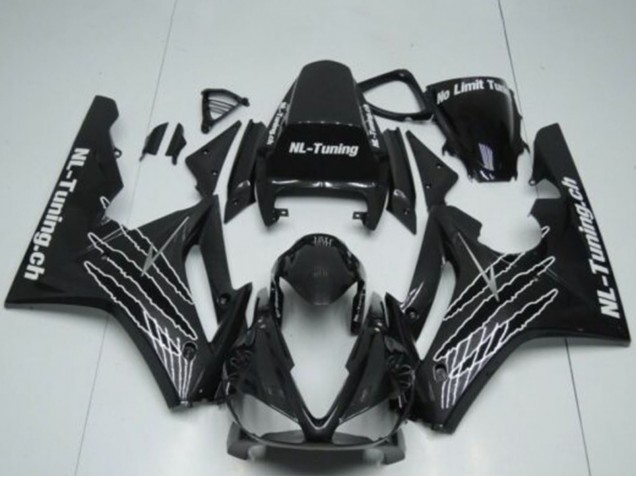 Carenados Moto Triumph Daytona 675 Triple 2009-2012 - Negro Brillante Blanco Claw Asequibles