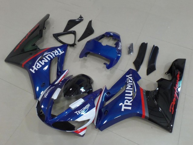 Carenados Moto Triumph Daytona 675 Triple 2009-2012 - Azul Rojo Blanco Negro Brillante Asequibles