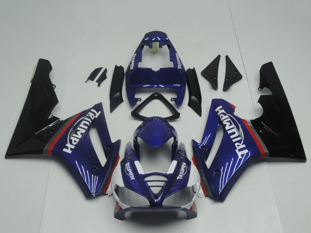 Carenados Moto Triumph Daytona 675 Triple 2009-2012 - Azul Rojo Negro Brillante Asequibles