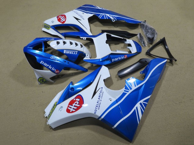 Carenados Moto Triumph Daytona 675 Triple 2009-2012 - Blanco Azul Hpi Asequibles