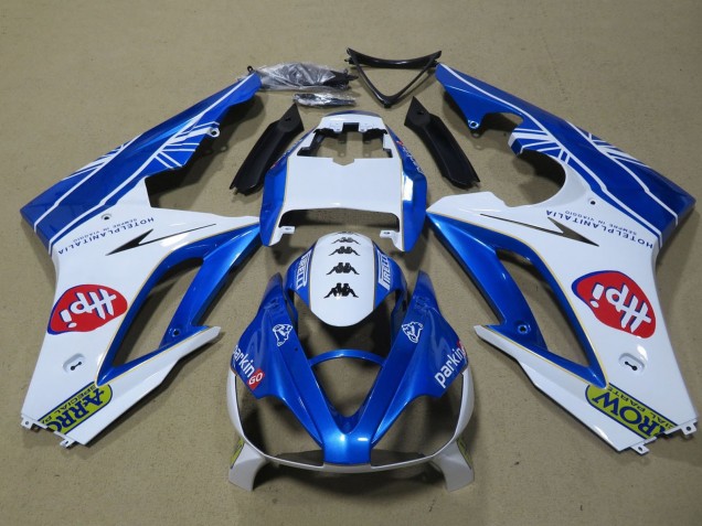 Carenados Moto Triumph Daytona 675 Triple 2009-2012 - Blanco Azul Hpi Asequibles