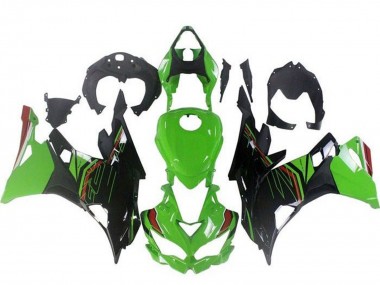 Carenados Moto Kawasaki ZX4R ZX-4RR 2019-2025 - Verde Negro Rojo Asequibles