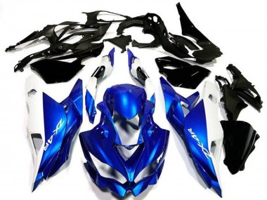 Carenados Moto Kawasaki ZX4R ZX-4RR 2019-2025 - Blanco Azul Asequibles