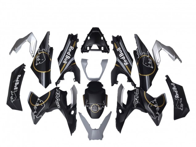 Carenados Moto Honda ADV160 2022-2024 - Negro Mate Oro Rojo Bull Asequibles