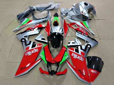Carenados Moto Aprilia RS4 50 125 2012-2018 - Plata Rojo Verde Negro Brillante Asequibles