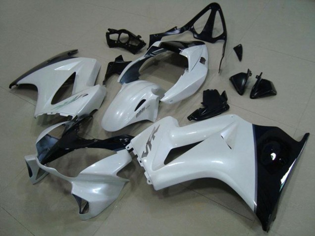 Carenados Moto Honda VFR 800 2002-2013 - Blanco Negro Brillante Plata Calcomanía Asequibles