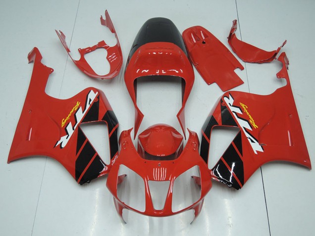 Kits Carenado Moto Honda VTR1000 2000-2006 - Rojo Negro Brillante Raya Asequibles