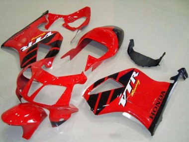 Carenados Moto Honda VTR1000 2000-2006 - Rojo Negro Raya Asequibles