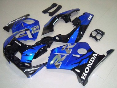 Carenados Moto Honda CBR250RR MC19 1988-1989 - Azul Negro Brillante Asequibles