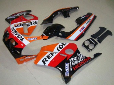 Carenados Moto Honda CBR250RR MC19 1988-1989 - Naranja Blanco Rojo Negro Brillante Repsol Asequibles