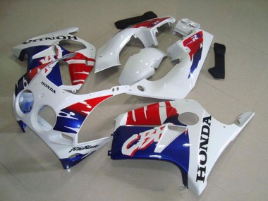 Carenados Moto Honda CBR250RR MC19 1988-1989 - Blanco Rojo Azul Asequibles