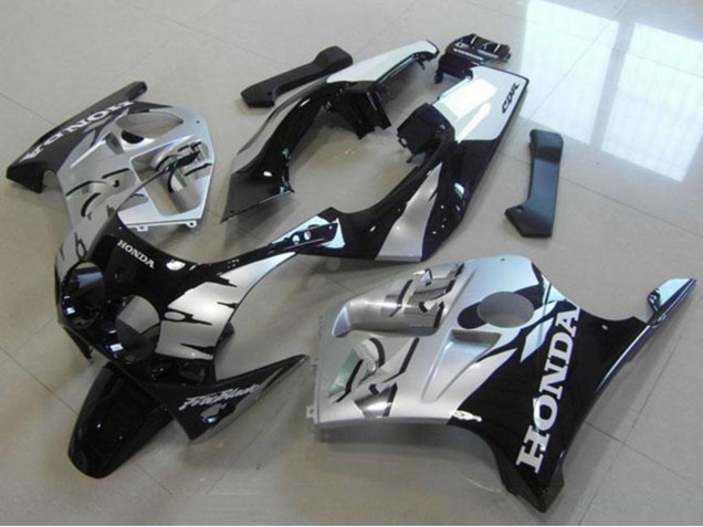Carenados Moto Honda CBR250RR MC19 1988-1989 - Plata Negro Brillante Asequibles