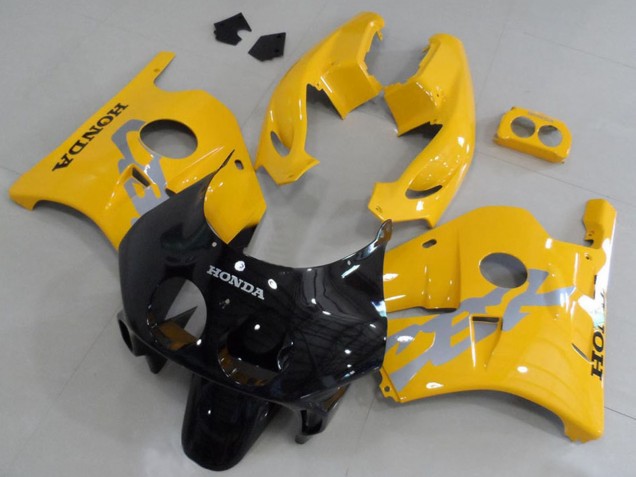 Kits Carenado Moto Honda CBR250RR MC22 1990-1998 - Amarillo Negro Brillante Asequibles