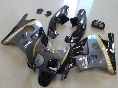 Carenados Moto Honda CBR250RR MC22 1990-1998 - Gris Oro Negro Brillante Asequibles