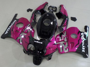 Kits Carenado Moto Honda CBR250RR MC22 1990-1998 - Rosa Negro Brillante Asequibles