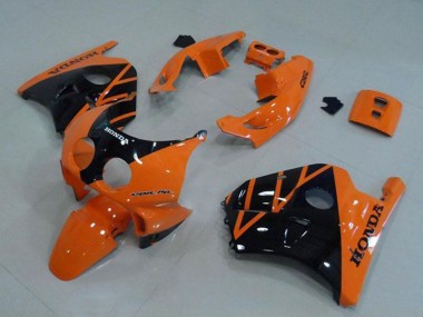Carenado Moto Honda CBR250RR MC22 1990-1998 - Naranja Negro Brillante Asequibles