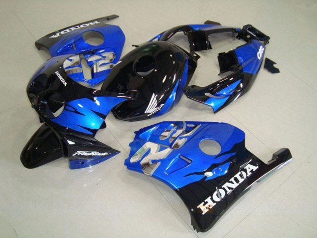 Carenados Moto Honda CBR250RR MC22 1990-1998 - Azul Negro Brillante Asequibles