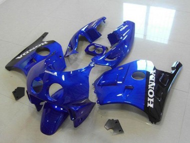 Carenados Moto Honda CBR250RR MC22 1990-1998 - Azul Negro Brillante Blanco Calcomanías Asequibles