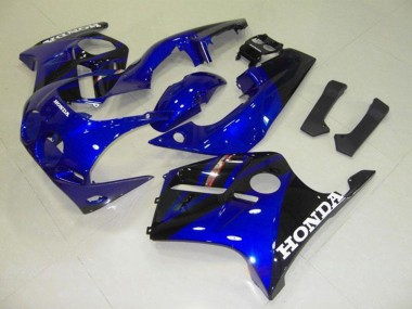Carenados Moto Honda CBR250RR MC22 1990-1998 - Azul Negro Brillante Blanco Calcomanía Asequibles