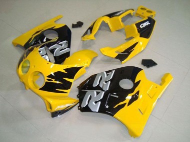 Carenado Moto Honda CBR250RR MC22 1990-1998 - Amarillo Negro Brillante Asequibles
