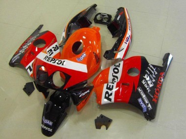 Carenados Moto Honda CBR250RR MC22 1990-1998 - Naranja Blanco Rojo Negro Brillante HRC Repsol Asequibles