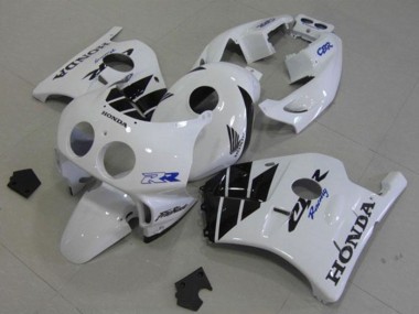 Carenados Moto Honda CBR250RR MC22 1990-1998 - Blanco Negro Brillante Asequibles