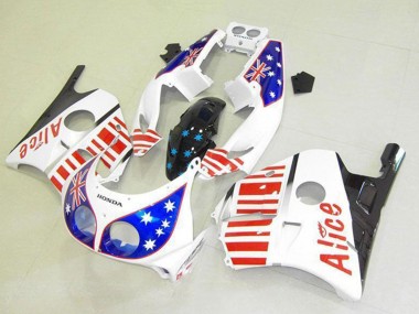 Carenados Moto Honda CBR250RR MC22 1990-1998 - Blanco Rojo Azul Star Alice Asequibles