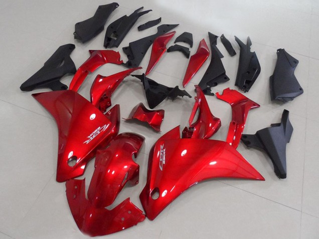Carenados Moto Honda CBR250RR 2011-2015 - Rojo Negro Mate Asequibles