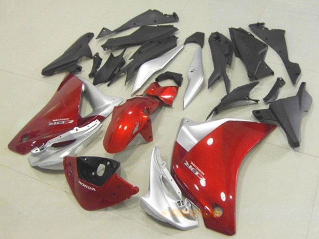 Carenado Moto Honda CBR250RR 2011-2015 - Plata Rojo Asequibles