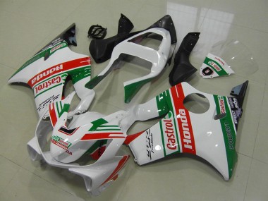 Carenados Moto Honda CBR600 F4i 2001-2003 - Blanco Rojo Verde Castrol Asequibles