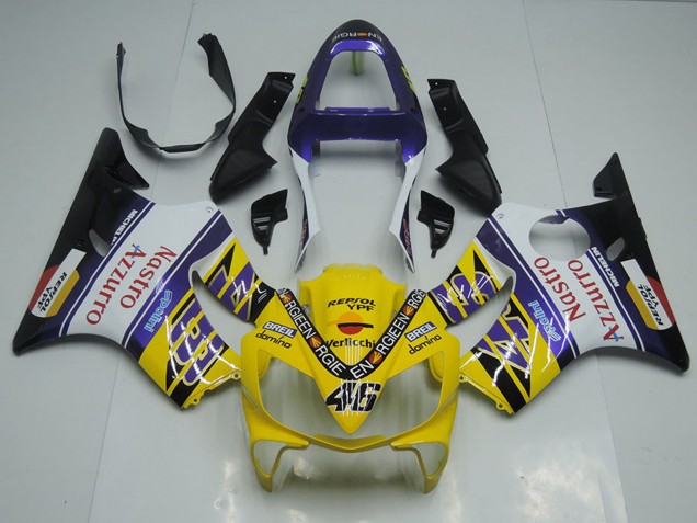 Carenados Moto Honda CBR600 F4i 2001-2003 - Amarillo Blanco Azul Negro Rojo Nastro Azzurro Asequibles
