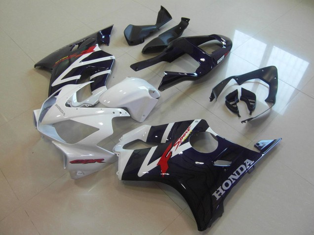 Carenados Moto Honda CBR600 F4i 2001-2003 - Blanco Negro Brillante F Sport Asequibles