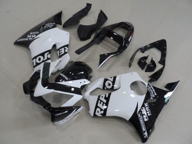 Carenados Moto Honda CBR600 F4i 2001-2003 - Blanco Negro Brillante Repsol Asequibles