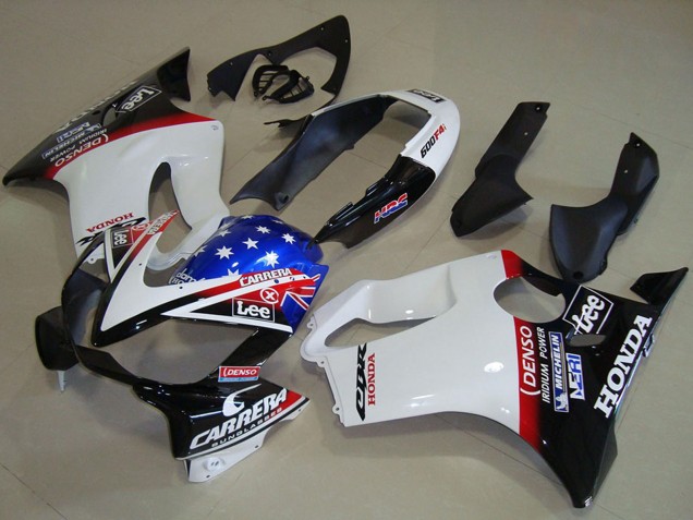 Carenados Moto Honda CBR600 F4i 2004-2007 - Blanco Rojo Azul Negro Brillante Estrella Lee Carrera Asequibles