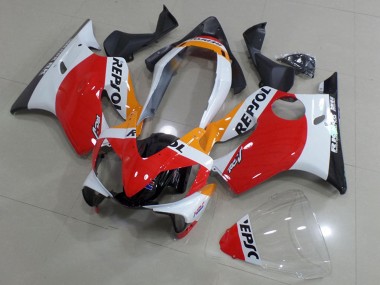 Carenados Moto Honda CBR600 F4i 2004-2007 - Blanco Rojo Amarillo Negro Brillante Repsol Asequibles