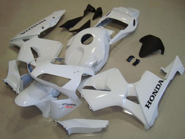 Carenados Moto Honda CBR600RR 2003-2004 - Blanco Negro Calcomanía Asequibles