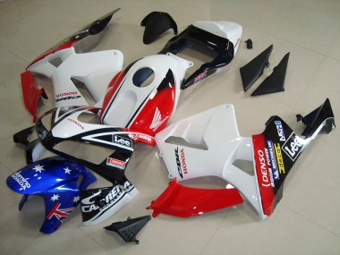 Carenados Moto Honda CBR600RR 2003-2004 - Blanco Rojo Azul Negro Brillante Estrella Lee Asequibles