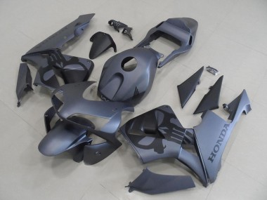Carenados Moto Honda CBR600RR 2003-2004 - Gris Mate Negro Asequibles