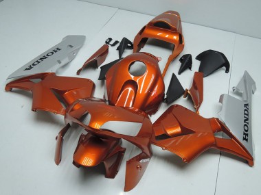 Carenados Moto Honda CBR600RR 2003-2004 - Plata Naranja Asequibles