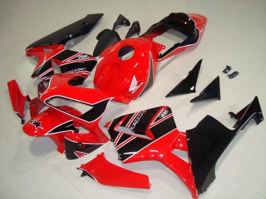 Carenados Moto Honda CBR600RR 2003-2004 - Rojo Negro Brillante Asequibles