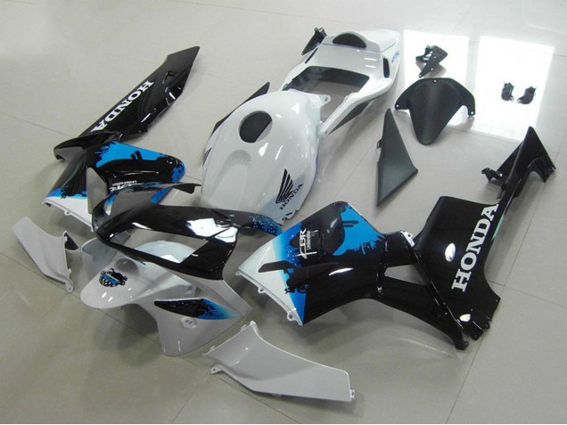 Carenados Moto Honda CBR600RR 2003-2004 - Blanco Azul Negro Brillante Asequibles
