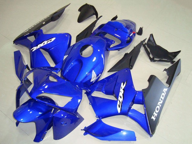 Carenados Moto Honda CBR600RR 2005-2006 - Azul Negro Blanco Calcomanía Asequibles