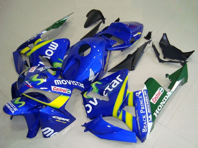 Carenados Moto Honda CBR600RR 2005-2006 - Azul Amarillo Verde Blanco MoviStar Rojo Castrol Asequibles