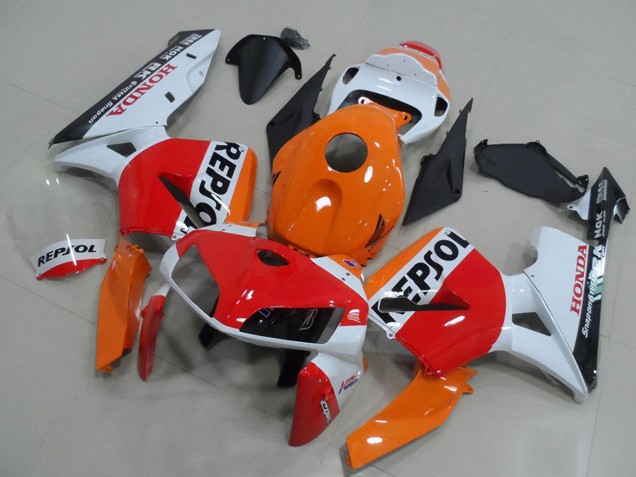 Carenado Moto Honda CBR600RR 2005-2006 - Naranja Blanco Rojo Negro Brillante Repsol Asequibles