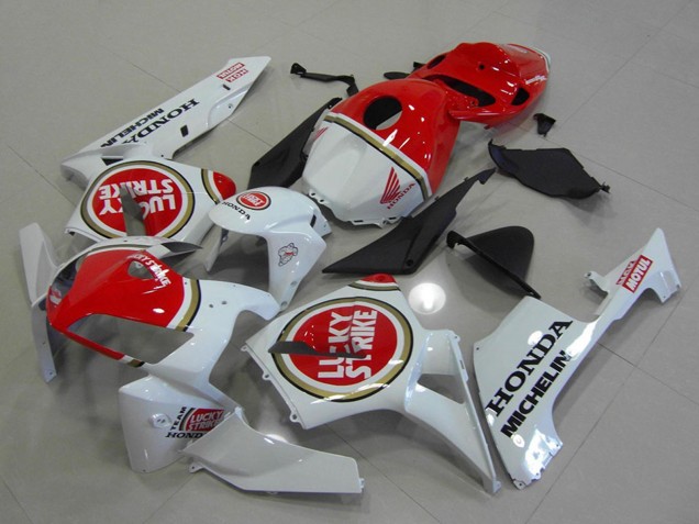 Carenados Moto Honda CBR600RR 2005-2006 - Blanco Rojo Lucky Strike Asequibles