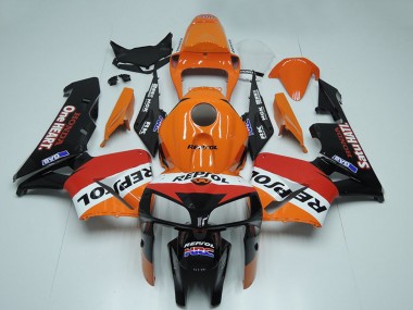Carenado Moto Honda CBR600RR 2005-2006 - Negro Naranja Blanco Rojo Repsol Asequibles