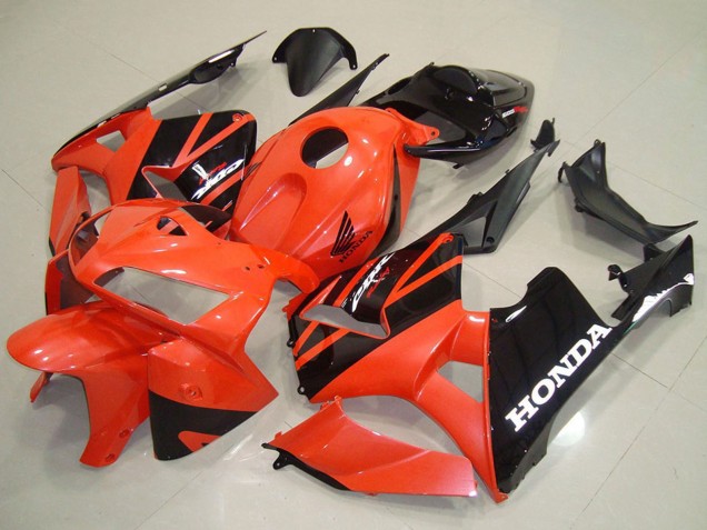 Carenados Moto Honda CBR600RR 2005-2006 - Naranja Negro Asequibles