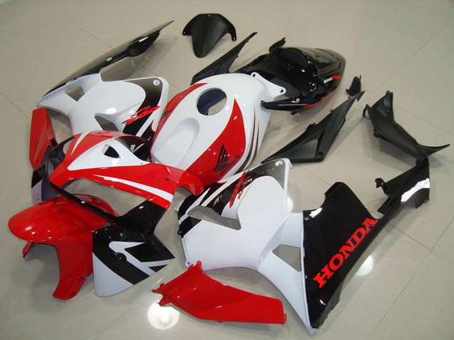 Carenado Moto Honda CBR600RR 2005-2006 - Blanco Rojo Negro Asequibles